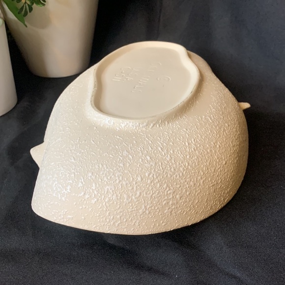 Vintage MCM 1960’s China Craft Originals white spatterware C-511 console bowl - Picture 6 of 11